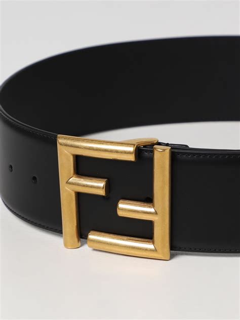 cintura fendi double face donna|Cinture Fendi in Pelle Nero taglia 95 cm .